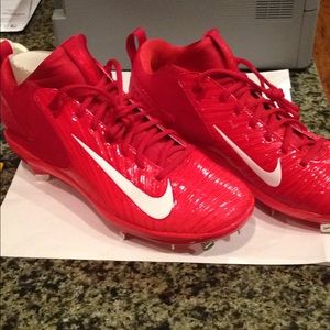 Nike Trout 3 Pro Metal Cleats Red Size 11